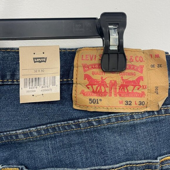 NWT - Levi's 501 Original Fit Men's Jeans (005013080), Unicycle - Size 32Wx30L - Picture 11 of 12